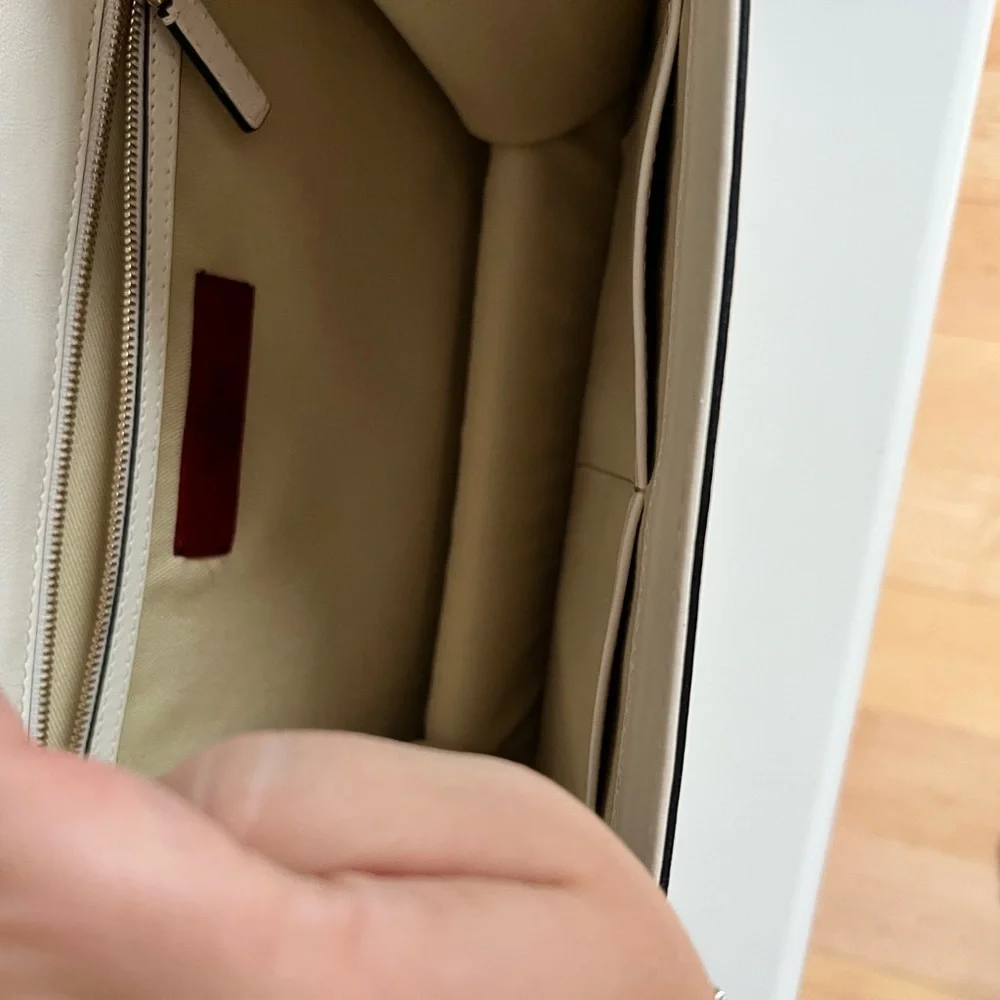 Valentino Garavani Medium White Glam Lock Flap Bag